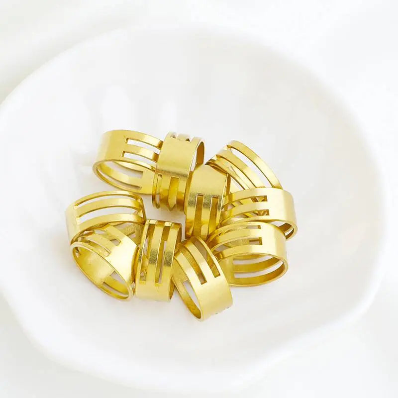 FS3576- Golden Metal Ring For DIY Project Zoe's DIY Shop