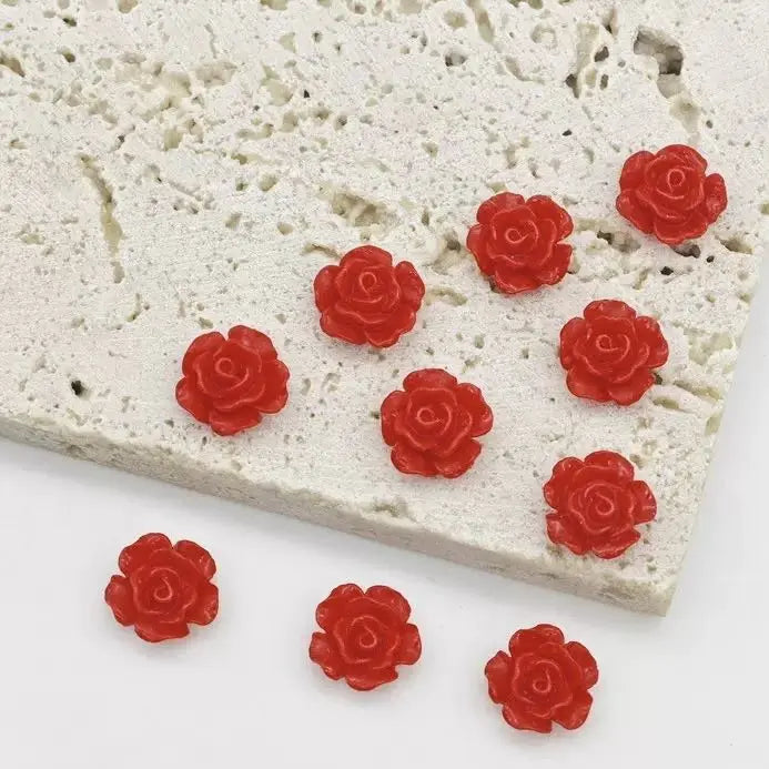FS3603-10mm UV Rose Flower Charms Zoe DIY Wholesale