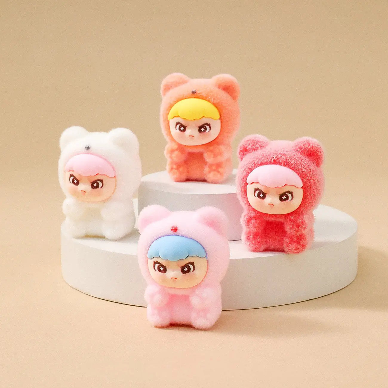 FS3682-Flocked Dolls Bear Zoe's DIY Shop