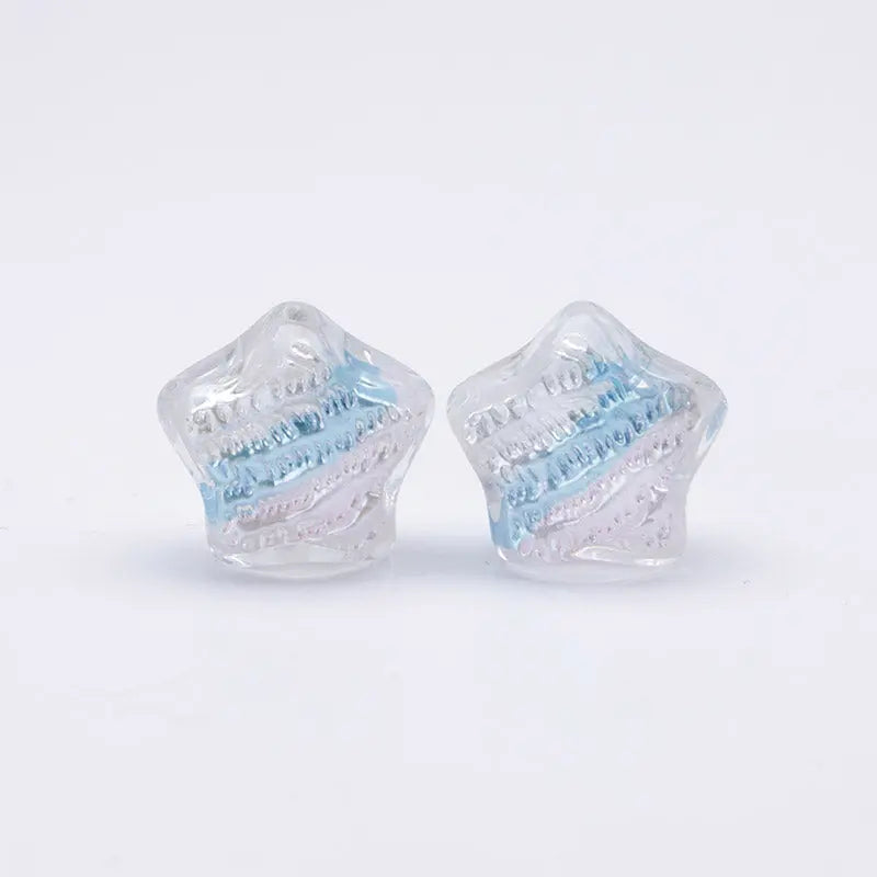 FS3692- 20mm Hand-Painted Oil Painting Bead Five-Pointed Stars Zoe's DIY Shop