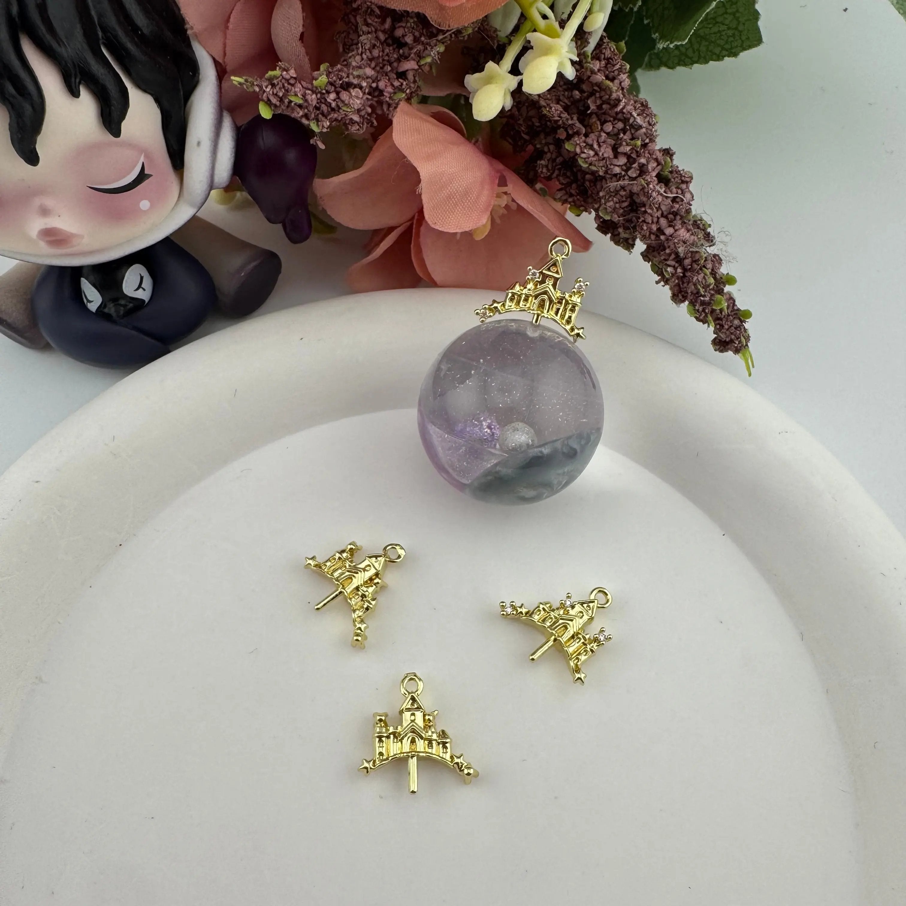 FS3702-20mm Castle Pin Topper Zoe's DIY Shop