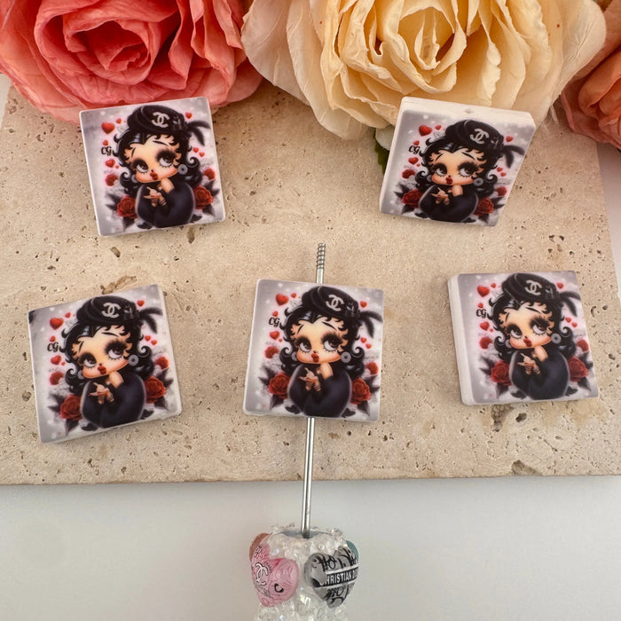 FS3785-Betty Boop Silicone Focal Beads