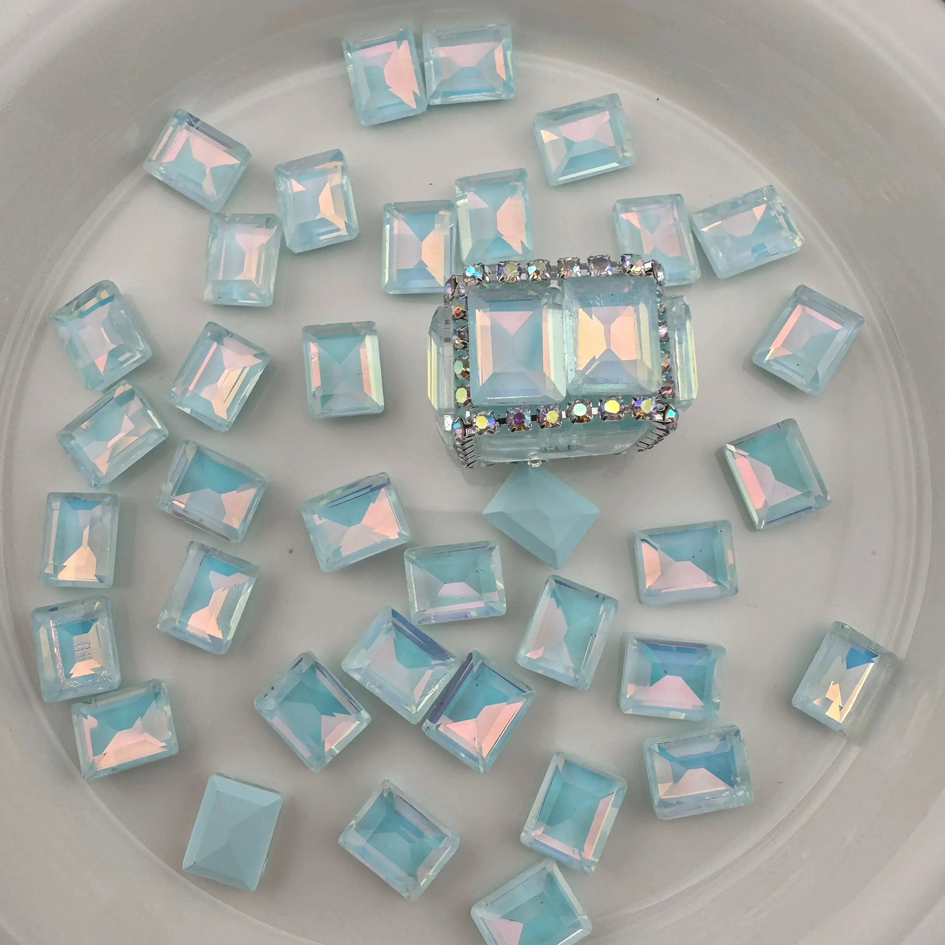 FS3805- 8*10mm Mocha Diamond Rectangle Patch For Making Ornate  Beads Zoe's DIY Shop