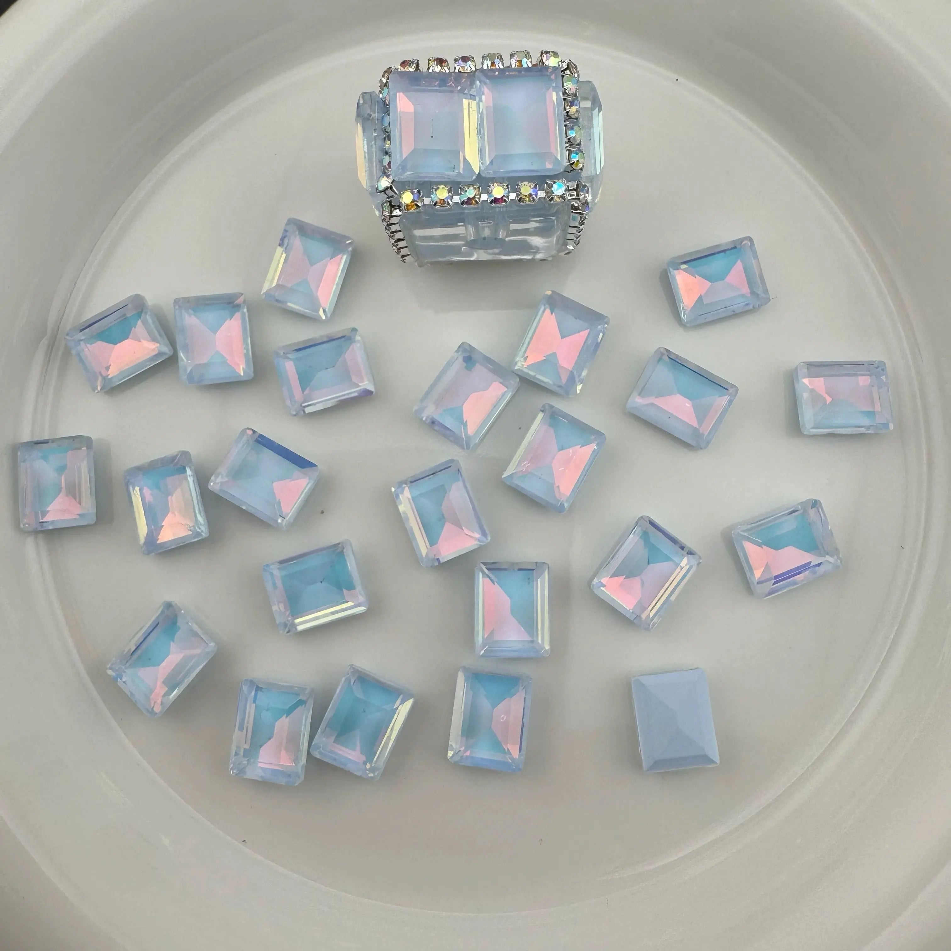 FS3805- 8*10mm Mocha Diamond Rectangle Patch For Making Ornate  Beads Zoe's DIY Shop