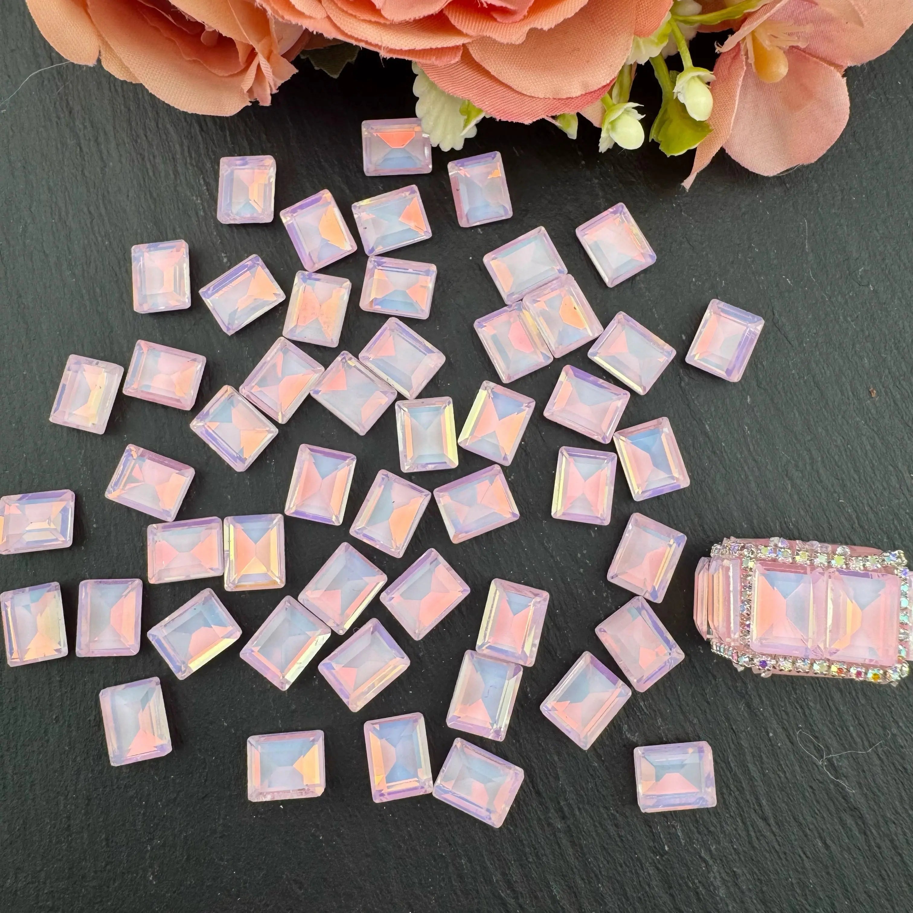 FS3805- 8*10mm Mocha Diamond Rectangle Patch For Making Ornate  Beads Zoe's DIY Shop