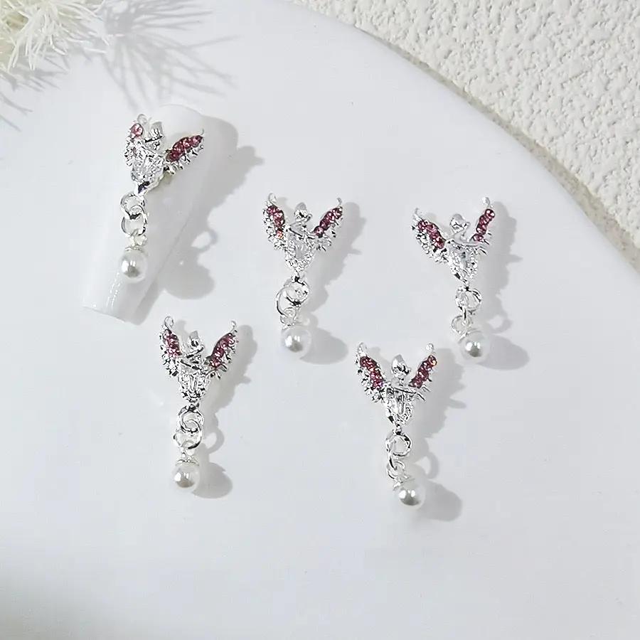 FS3812-11×24mm Angle Wings With Diamond For Making Fancy Beads Or Fancy Pen Zoe's DIY Shop