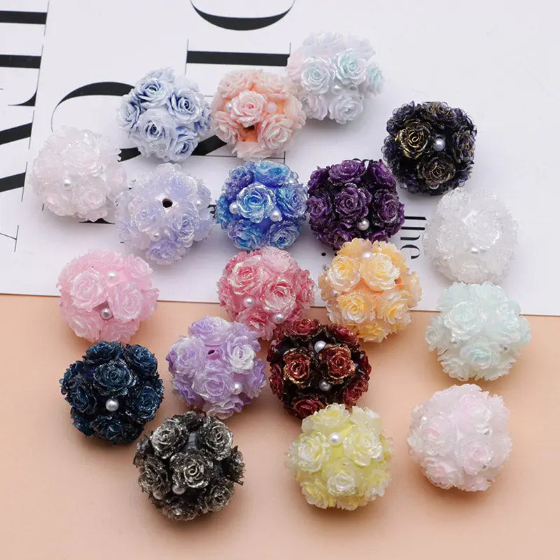 FS3873- 16mm Soft Rose - Shaped Terracotta Beads for Roses, Pen - Passable Zoe's DIY Shop