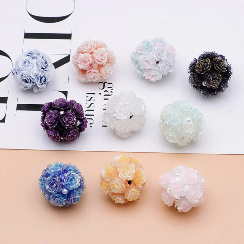 FS3873- 16mm Soft Rose - Shaped Terracotta Beads for Roses, Pen - Passable Zoe's DIY Shop