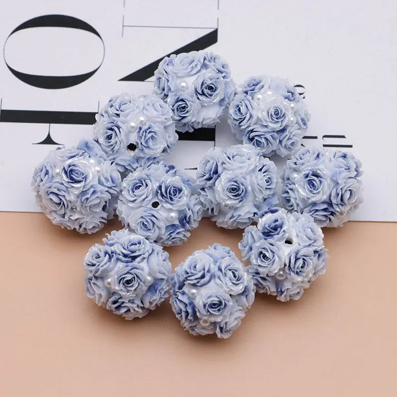 FS3873- 16mm Soft Rose - Shaped Terracotta Beads for Roses, Pen - Passable Zoe's DIY Shop