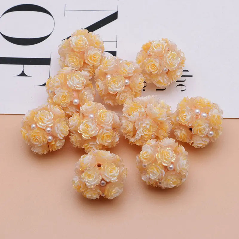FS3873- 16mm Soft Rose - Shaped Terracotta Beads for Roses, Pen - Passable Zoe's DIY Shop