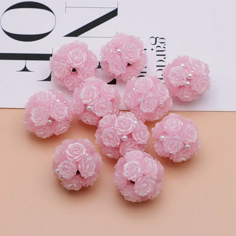 FS3873- 16mm Soft Rose - Shaped Terracotta Beads for Roses, Pen - Passable Zoe's DIY Shop