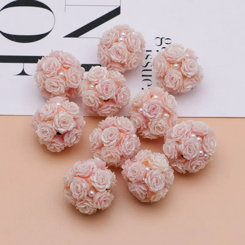 FS3873- 16mm Soft Rose - Shaped Terracotta Beads for Roses, Pen - Passable Zoe's DIY Shop