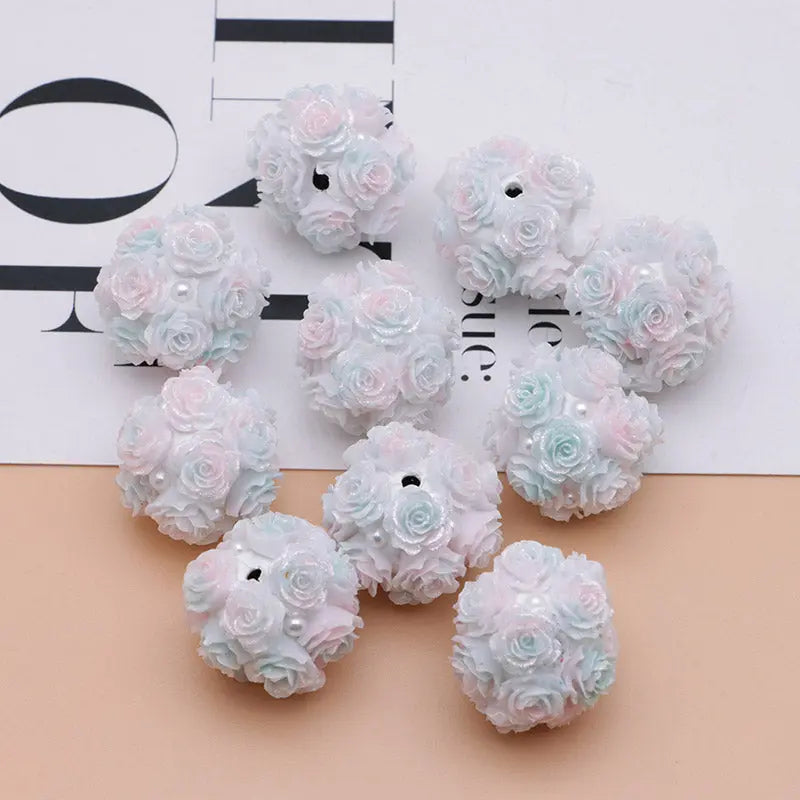 FS3873- 16mm Soft Rose - Shaped Terracotta Beads for Roses, Pen - Passable Zoe's DIY Shop