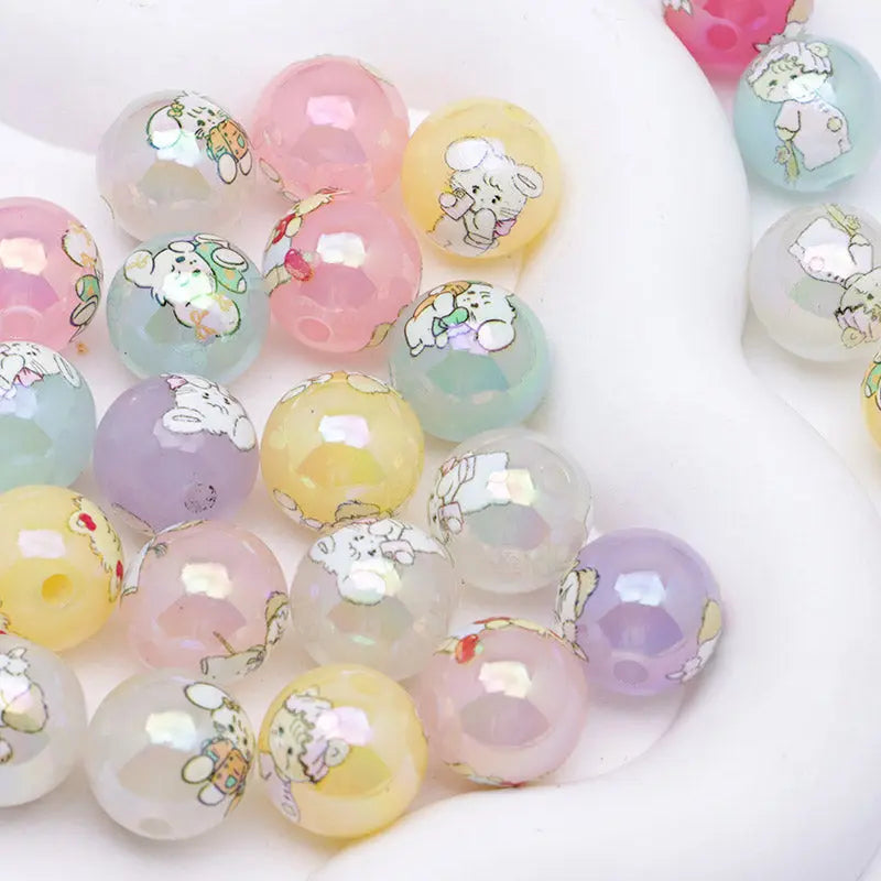 FS3875- 16mm Jelly-Colored Mixed Mikoo Acrylic Beads Zoe's DIY Shop