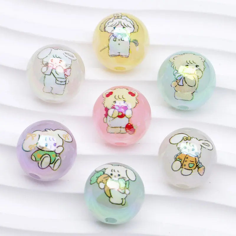 FS3875- 16mm Jelly-Colored Mixed Mikoo Acrylic Beads Zoe's DIY Shop