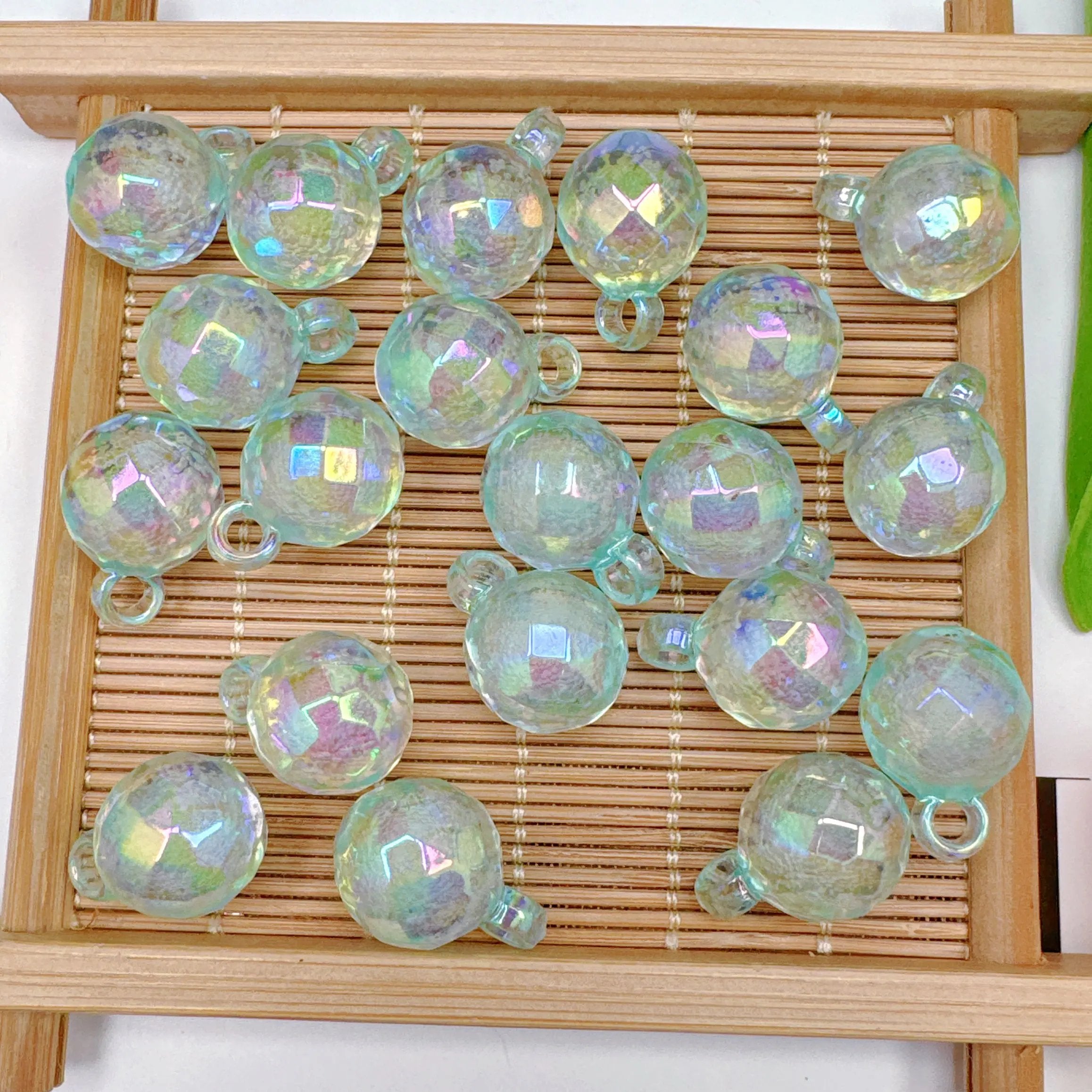 FS3930-16mm Clear Football Shape Bubble Acrylic Dangle Charms Beads For Making Car Hanger Zoe's DIY Shop