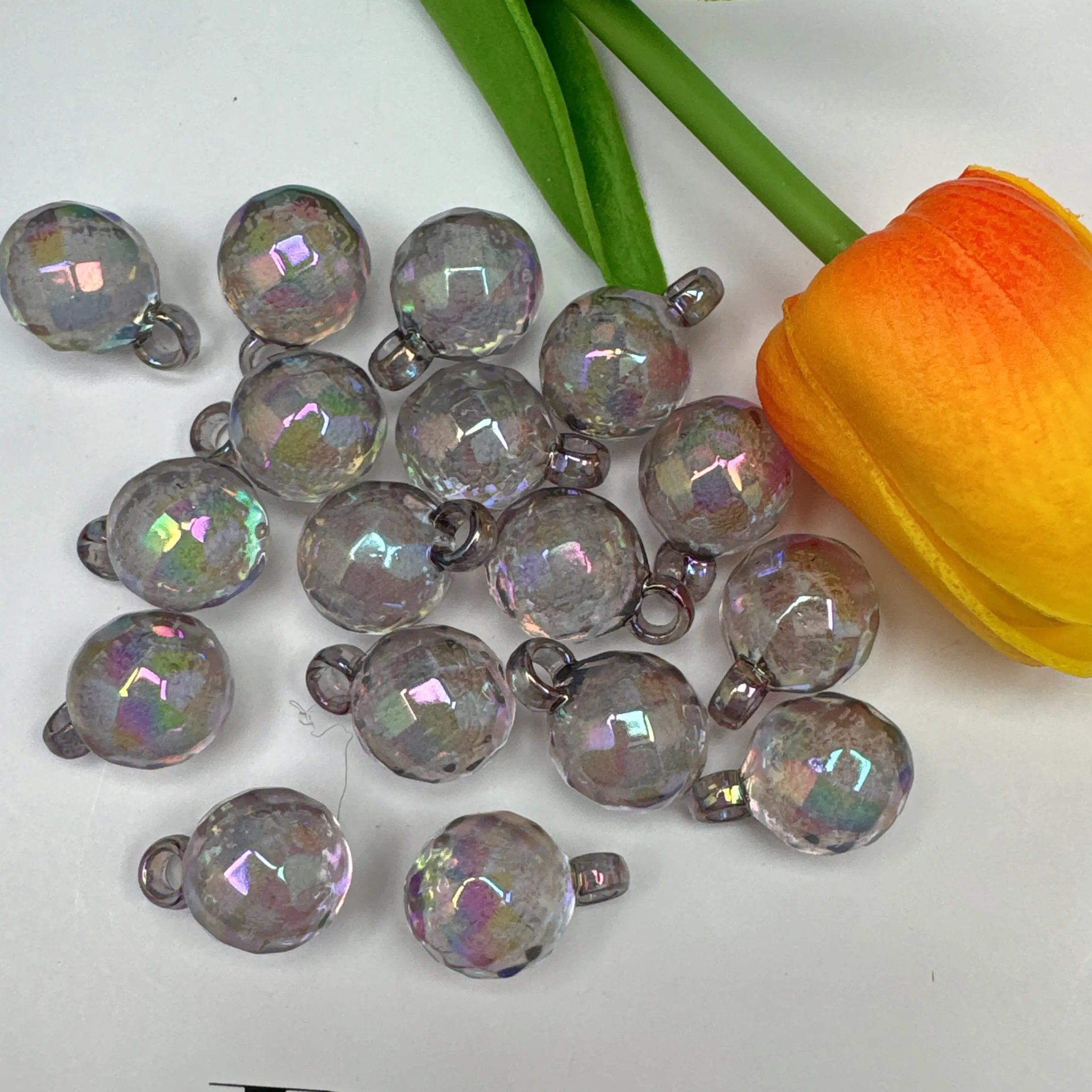 FS3936-16mm Disco Acrylic Bubble Beads For Making Car Hanger Zoe's DIY Shop