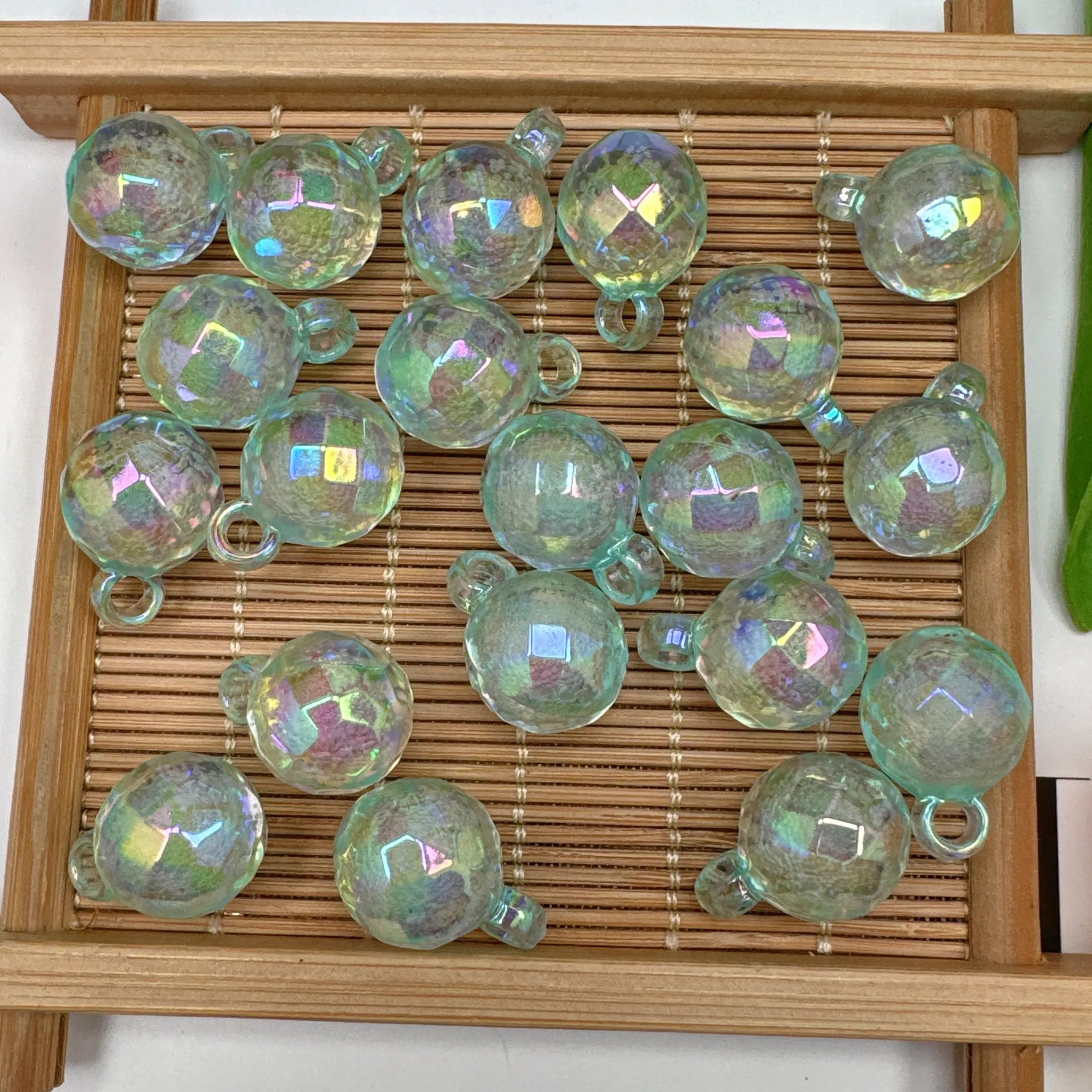 FS3936-16mm Disco Acrylic Bubble Beads For Making Car Hanger Zoe's DIY Shop