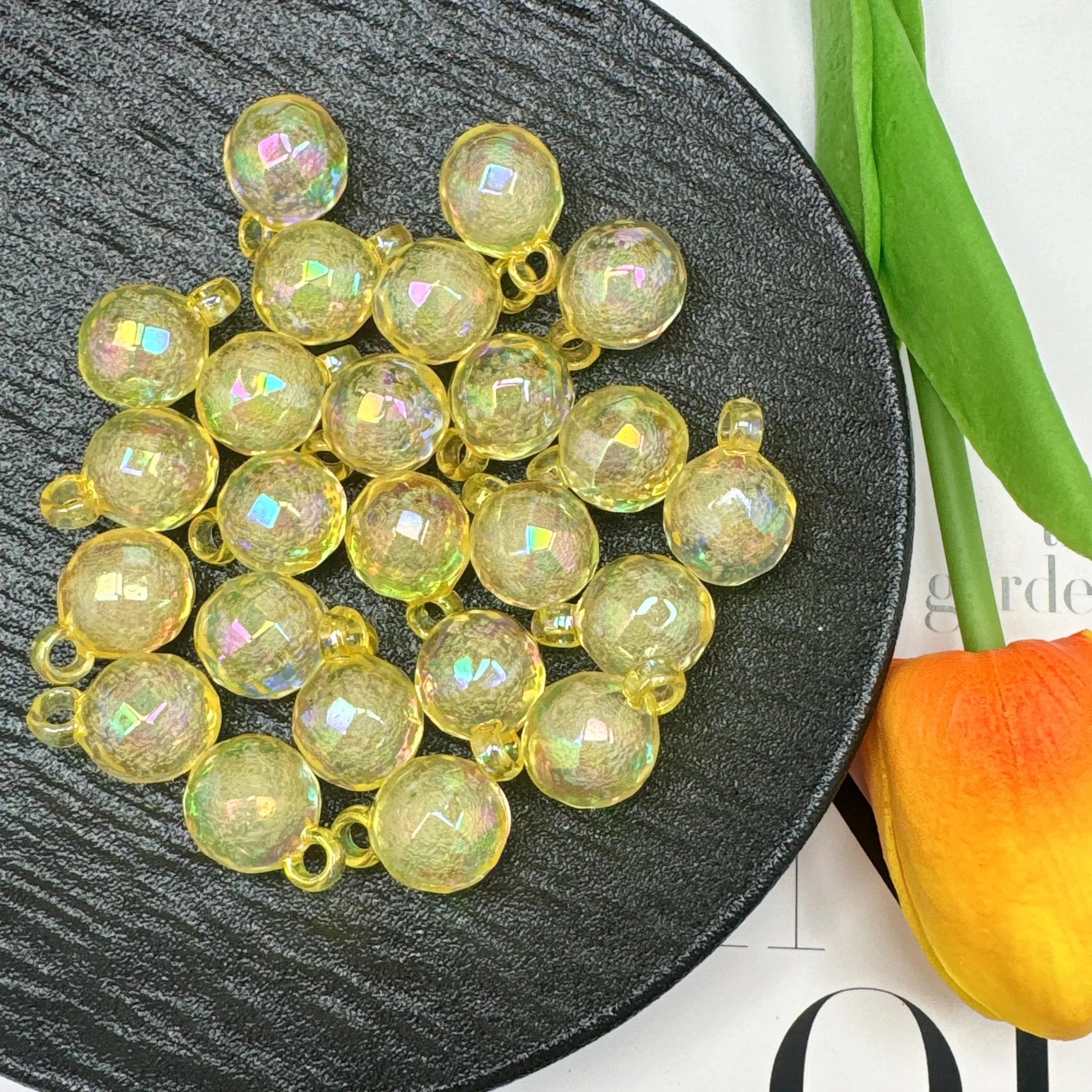 FS3936-16mm Disco Acrylic Bubble Beads For Making Car Hanger Zoe's DIY Shop