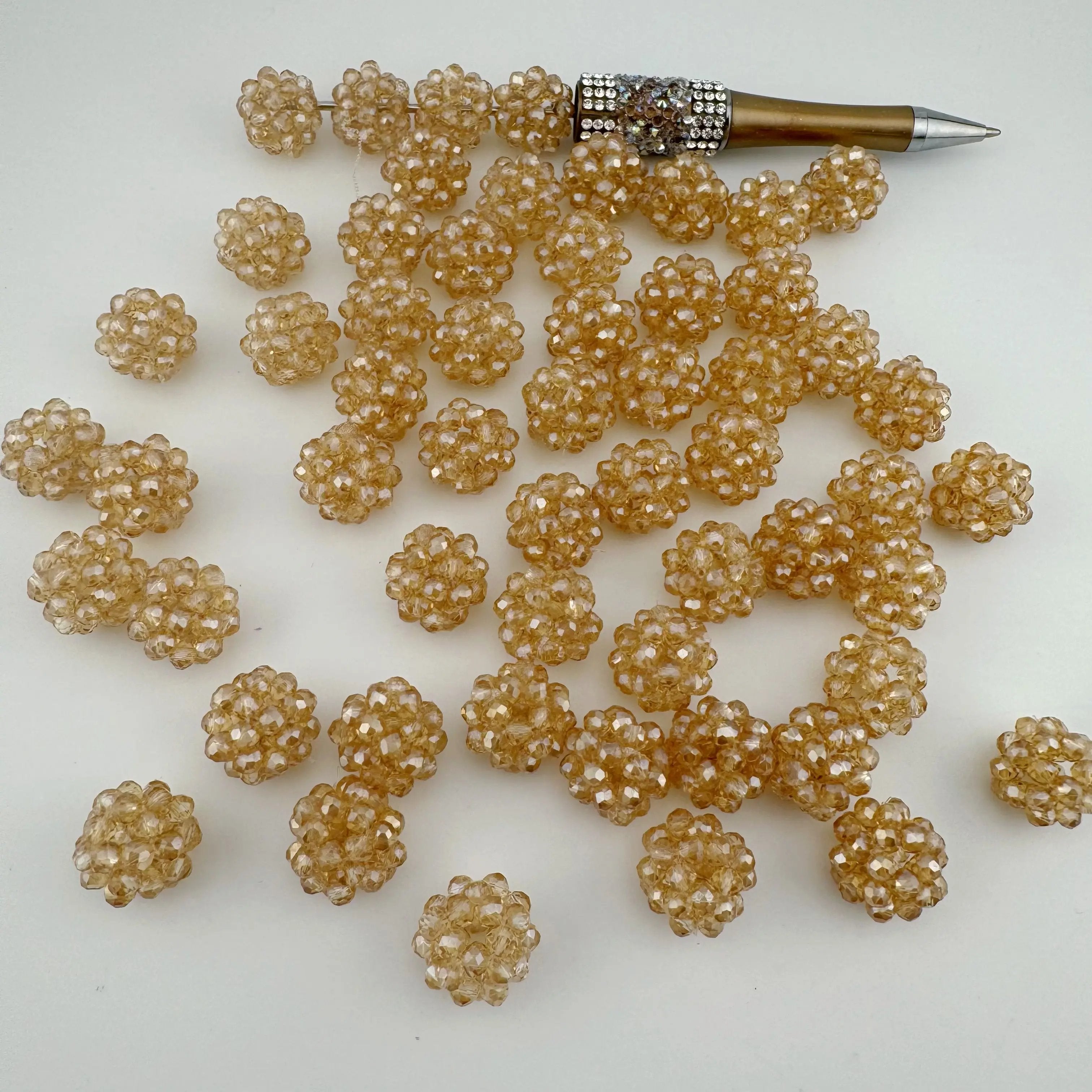 FS3976-16mm Handmade Glass Beads Fit For Beadable Pens Zoe's DIY Shop