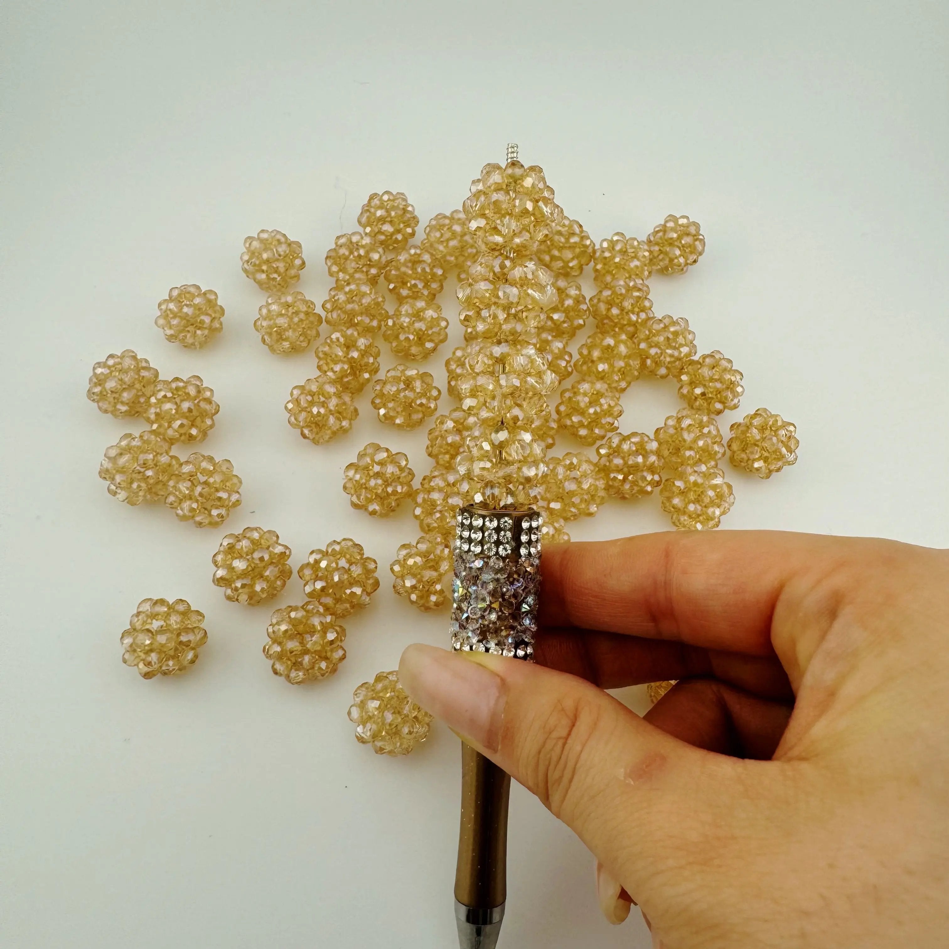 FS3976-16mm Handmade Glass Beads Fit For Beadable Pens Zoe's DIY Shop