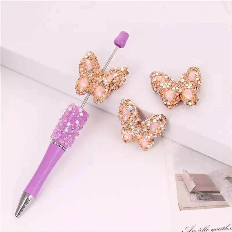 FS3982-3.6*3.5*1cm Butterfly Sparking Clay Beads Fit For Beadable Pens Zoe's DIY Shop