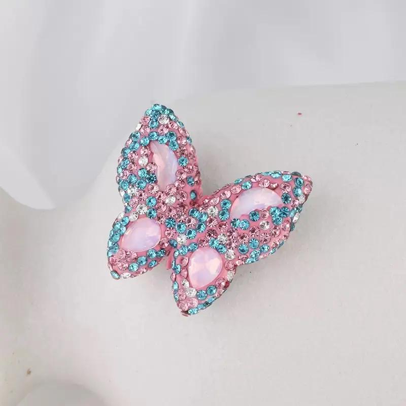 FS3982-3.6*3.5*1cm Butterfly Sparking Clay Beads Fit For Beadable Pens Zoe's DIY Shop
