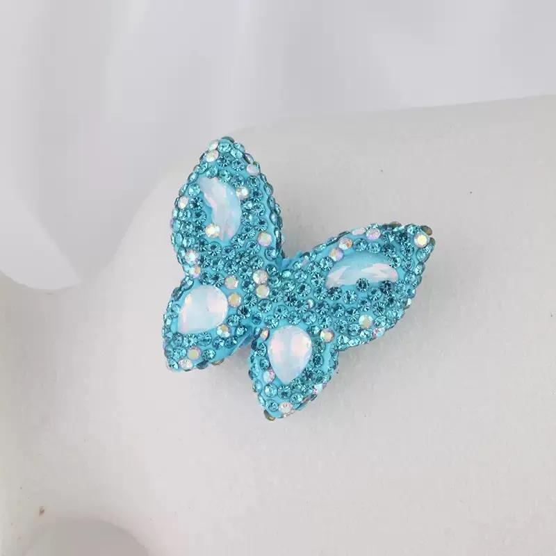 FS3982-3.6*3.5*1cm Butterfly Sparking Clay Beads Fit For Beadable Pens Zoe's DIY Shop