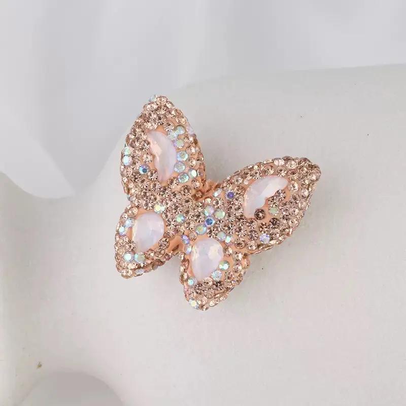 FS3982-3.6*3.5*1cm Butterfly Sparking Clay Beads Fit For Beadable Pens Zoe's DIY Shop