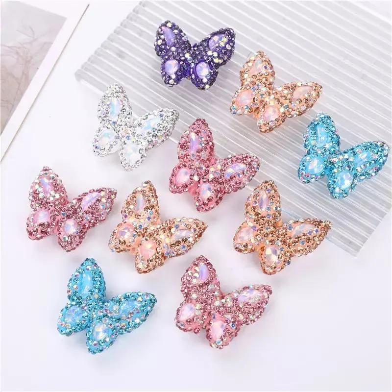 FS3982-3.6*3.5*1cm Butterfly Sparking Clay Beads Fit For Beadable Pens Zoe's DIY Shop