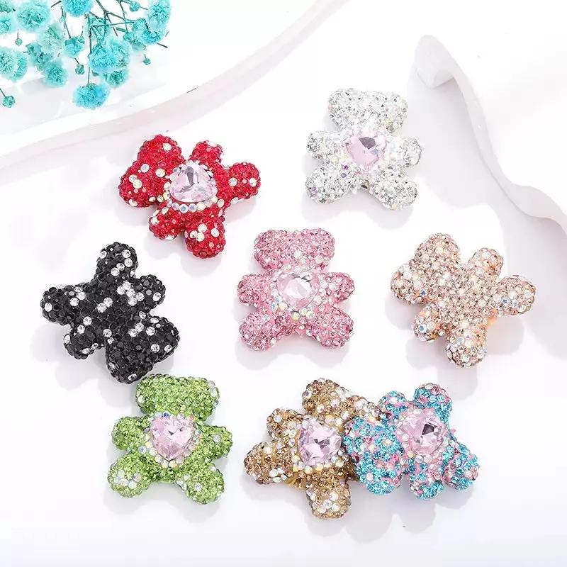 FS3992-2.8*3cm Sparkling Bear Clay Beads Fit For Beadable Pens Zoe's DIY Shop