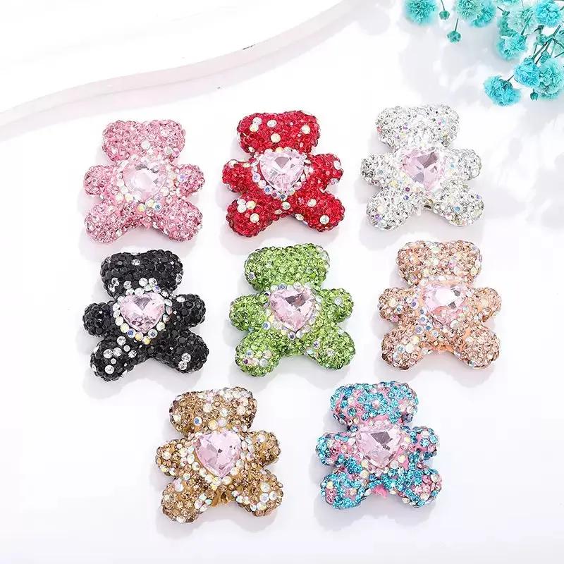 FS3992-2.8*3cm Sparkling Bear Clay Beads Fit For Beadable Pens Zoe's DIY Shop