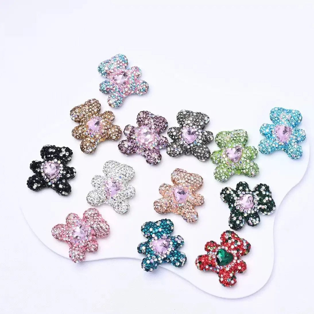 FS3992-2.8*3cm Sparkling Bear Clay Beads Fit For Beadable Pens Zoe's DIY Shop