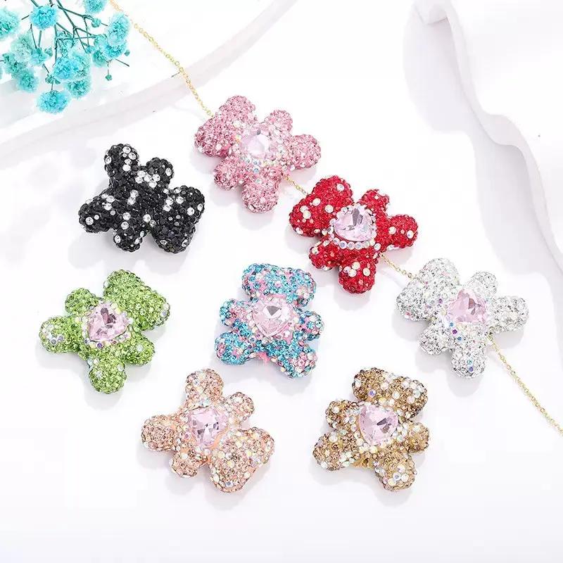 FS3992-2.8*3cm Sparkling Bear Clay Beads Fit For Beadable Pens Zoe's DIY Shop