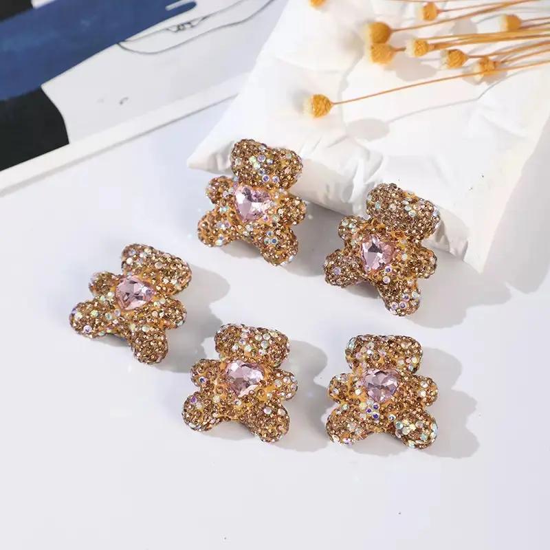 FS3992-2.8*3cm Sparkling Bear Clay Beads Fit For Beadable Pens Zoe's DIY Shop