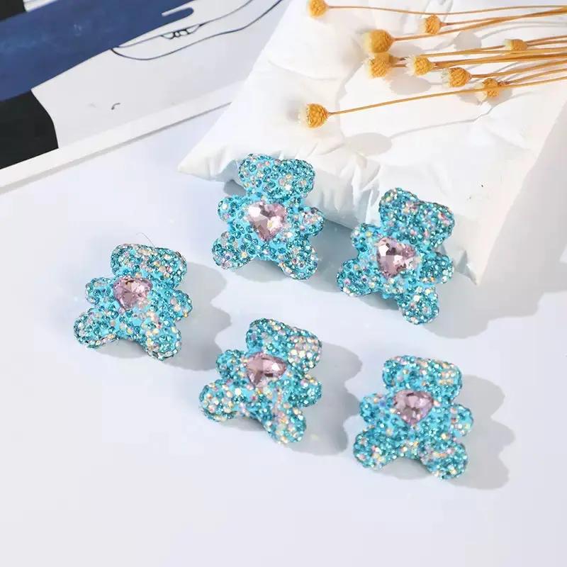 FS3992-2.8*3cm Sparkling Bear Clay Beads Fit For Beadable Pens Zoe's DIY Shop