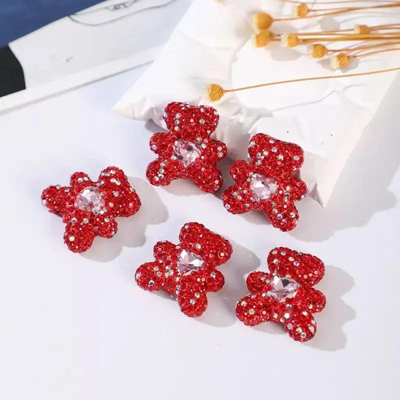 FS3992-2.8*3cm Sparkling Bear Clay Beads Fit For Beadable Pens Zoe's DIY Shop