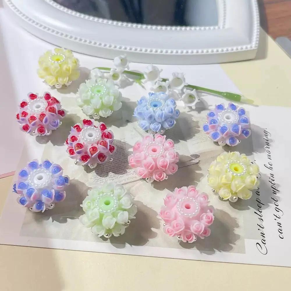 FS3999-Random Mixed Color 3D Flower Resin Beads Fit For Beadable Pens Zoe's DIY Shop