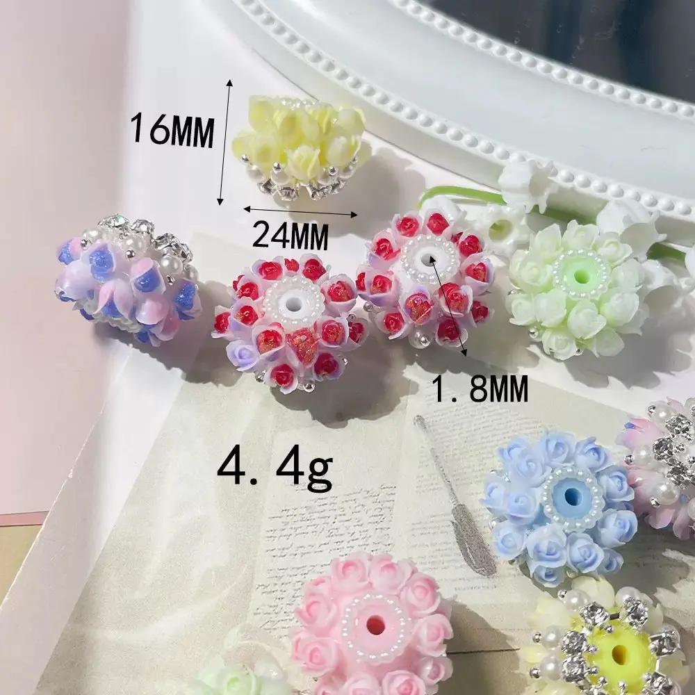 FS3999-Random Mixed Color 3D Flower Resin Beads Fit For Beadable Pens Zoe's DIY Shop