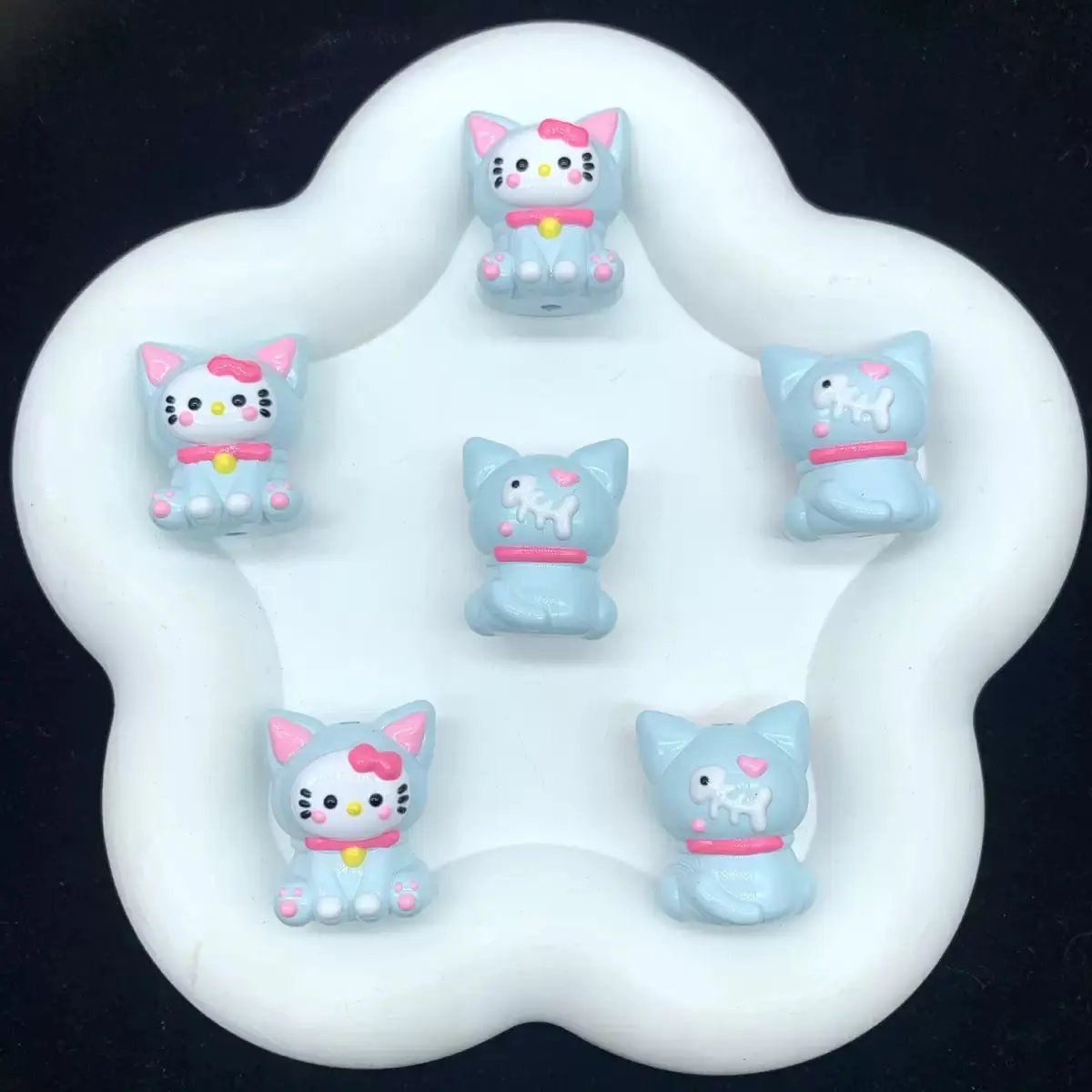 FS4000-HK Hand Painted Acrylic Beads Fit For Beadable Pens Zoe's DIY Shop