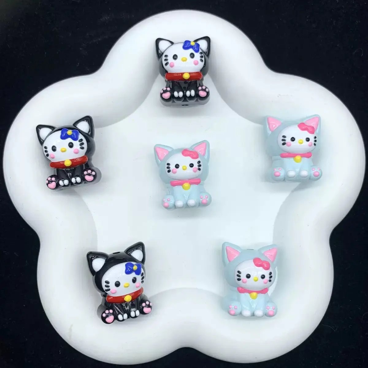 FS4000-HK Hand Painted Acrylic Beads Fit For Beadable Pens Zoe's DIY Shop