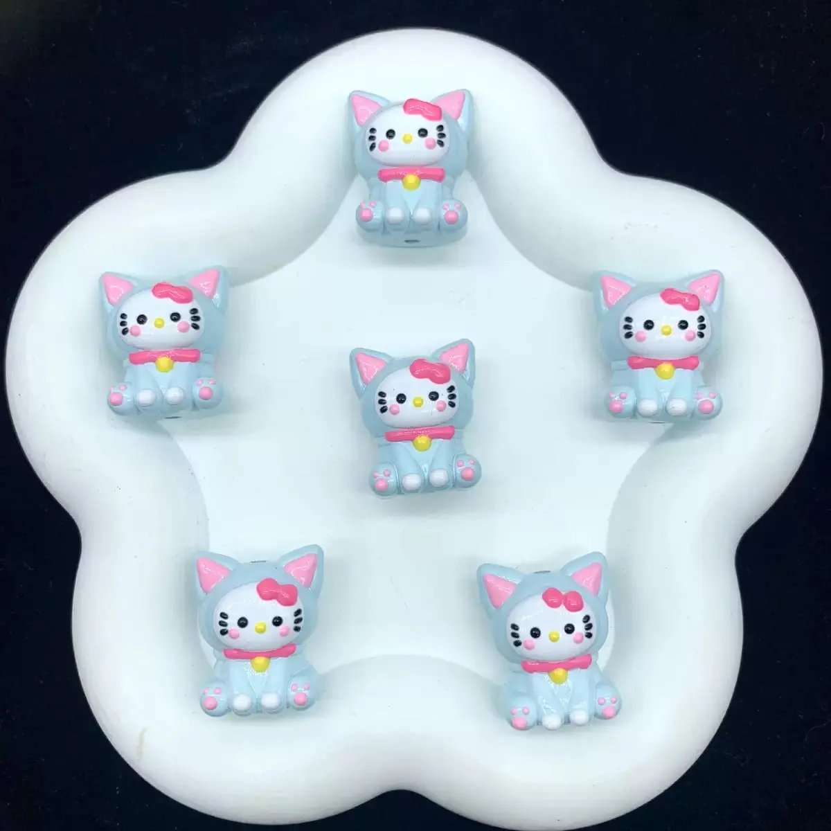 FS4000-HK Hand Painted Acrylic Beads Fit For Beadable Pens Zoe's DIY Shop