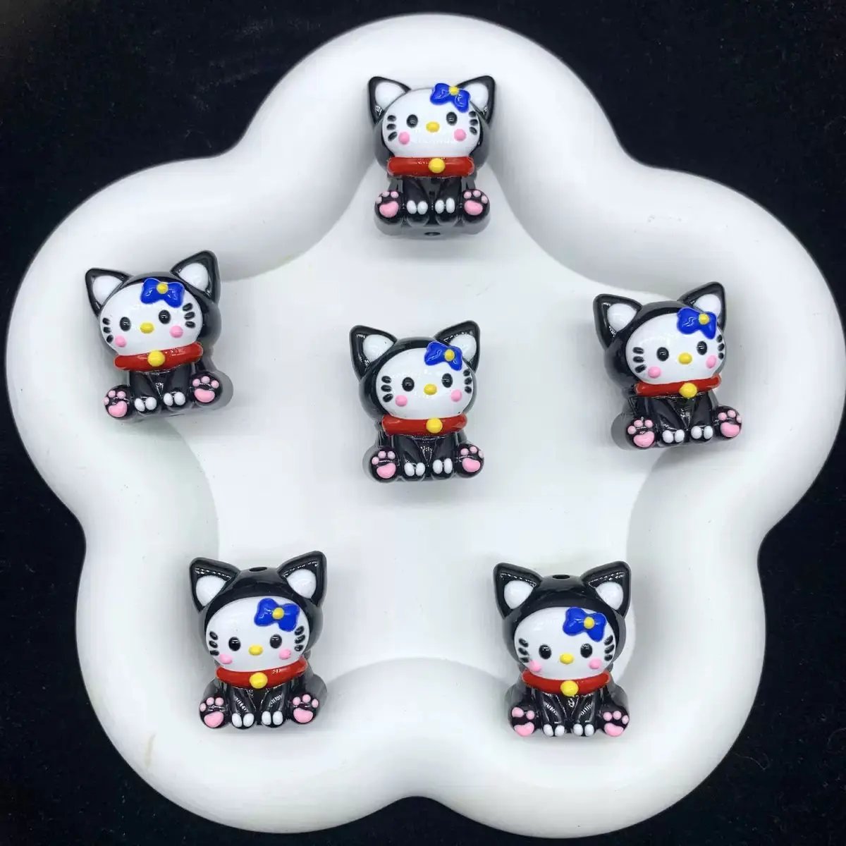 FS4000-HK Hand Painted Acrylic Beads Fit For Beadable Pens Zoe's DIY Shop