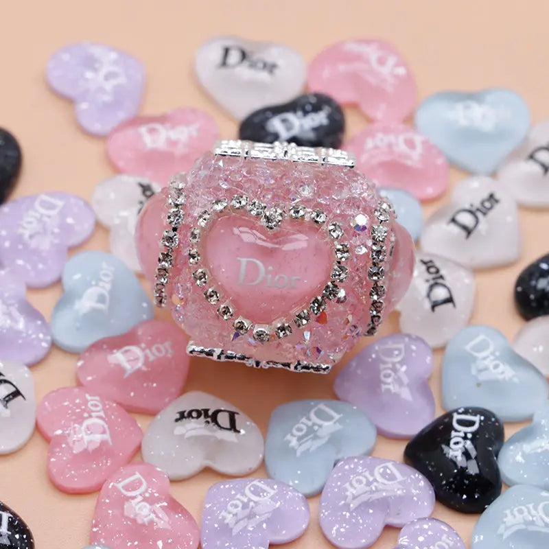 FS4015- 10*12mm Heart Nail Charms For DIY Project Zoe's DIY Shop