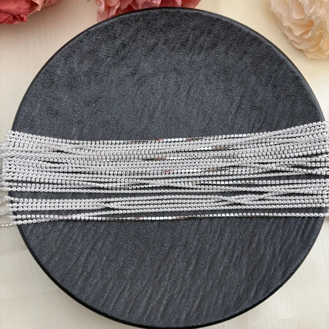 FS4080-1.5mm Pearl Chain White Pearl Gold Plated Claw Chain Zoe DIY Wholesale