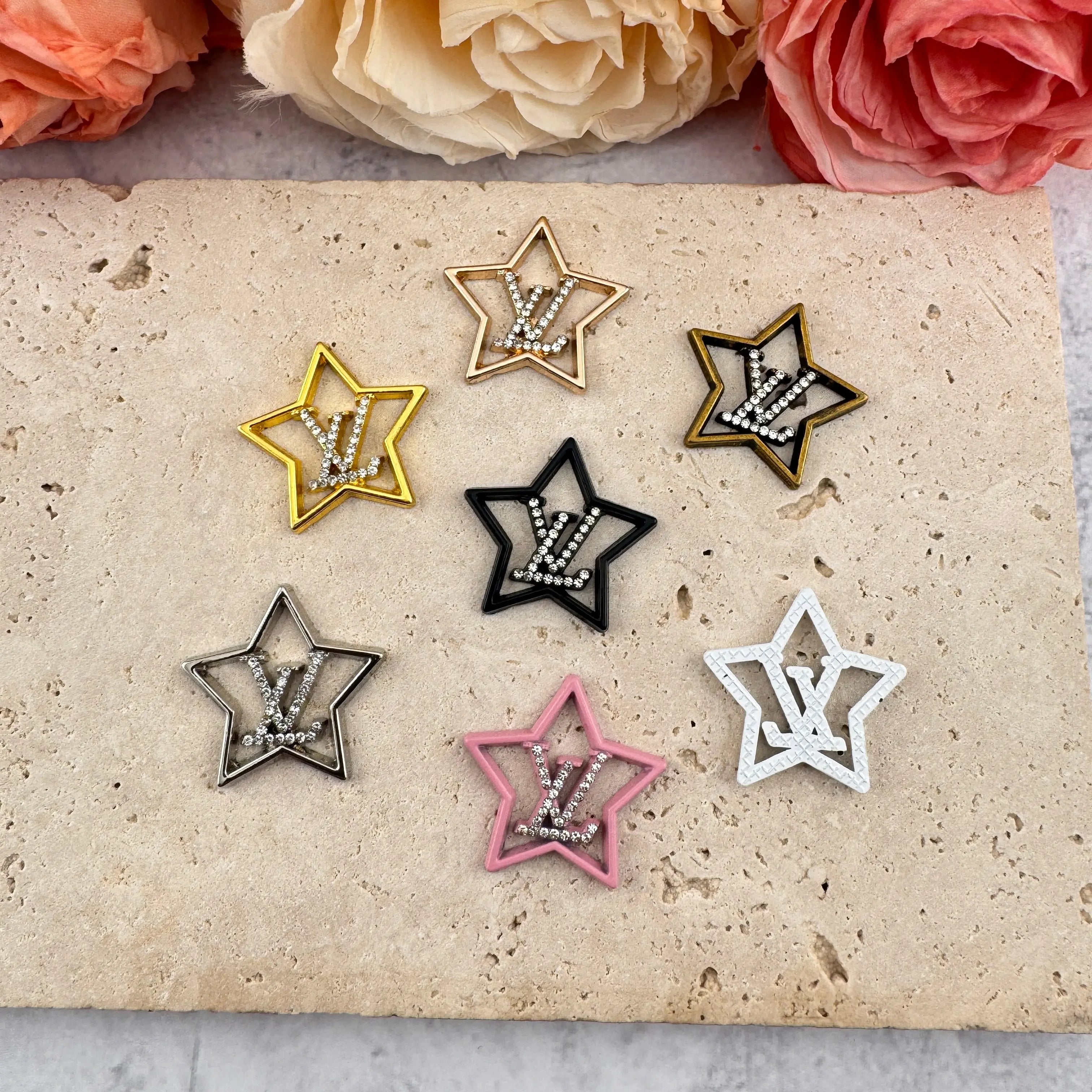 FS4149-About 24mm Star Metal Patch Zoe DIY Wholesale
