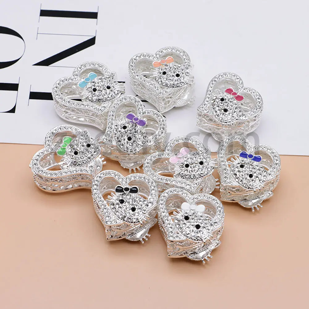 FS4164-HK Heart Alloy Beads Fit For Beadable Pens For Keychain Jewelry Making Zoe's DIY Shop