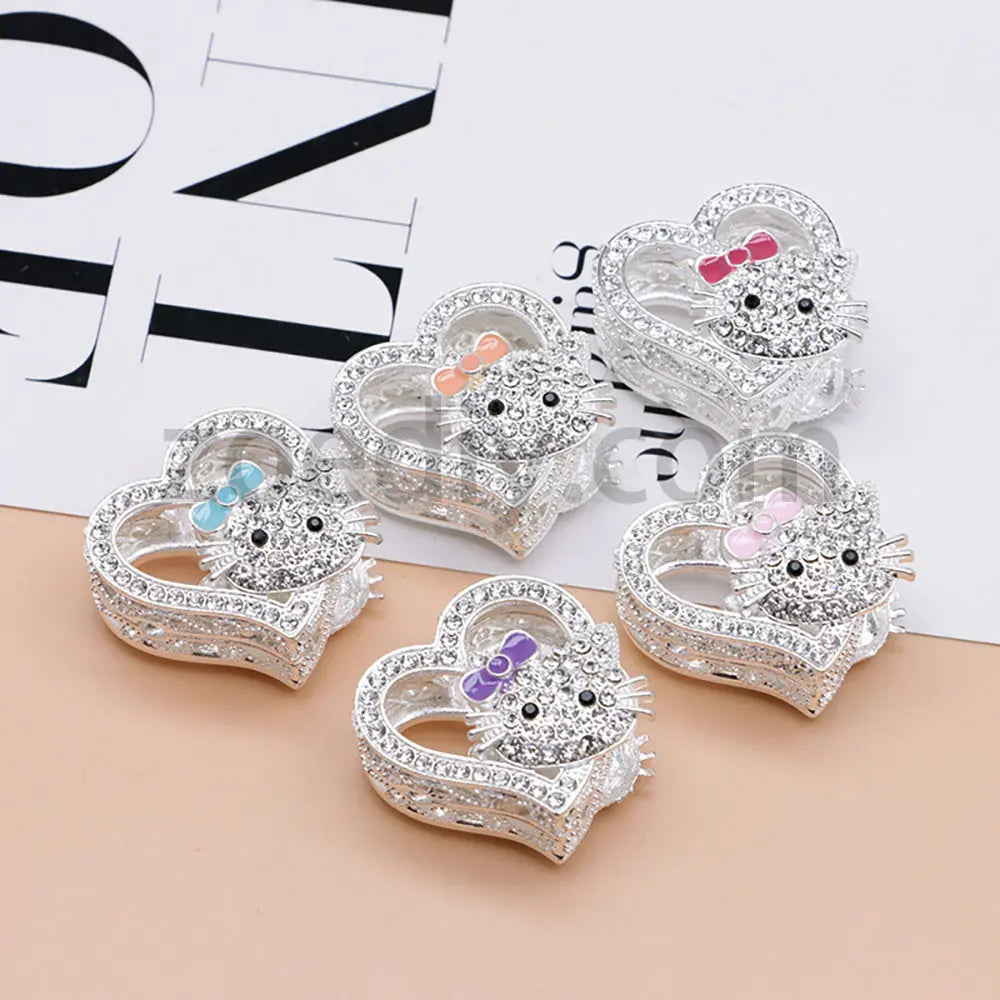 FS4164-HK Heart Alloy Beads Fit For Beadable Pens For Keychain Jewelry Making Zoe's DIY Shop