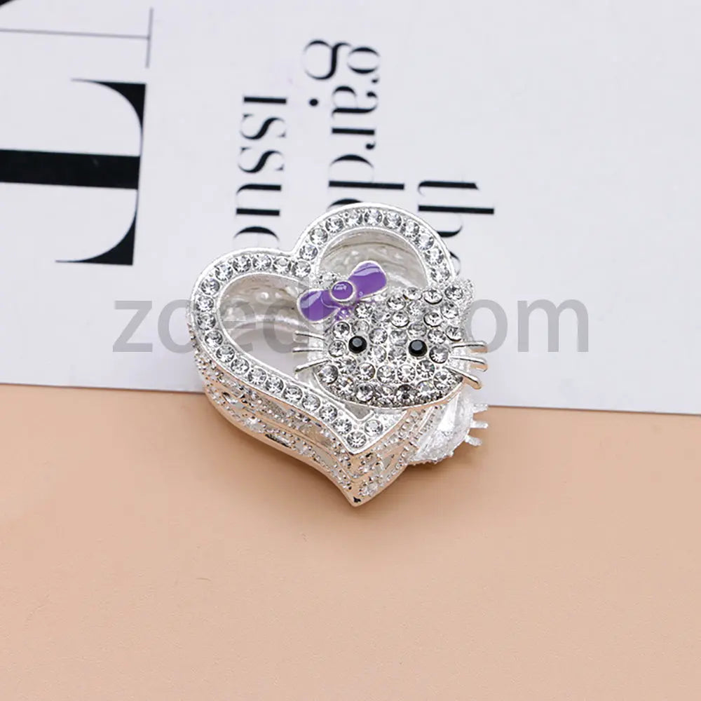 FS4164-HK Heart Alloy Beads Fit For Beadable Pens For Keychain Jewelry Making Zoe's DIY Shop