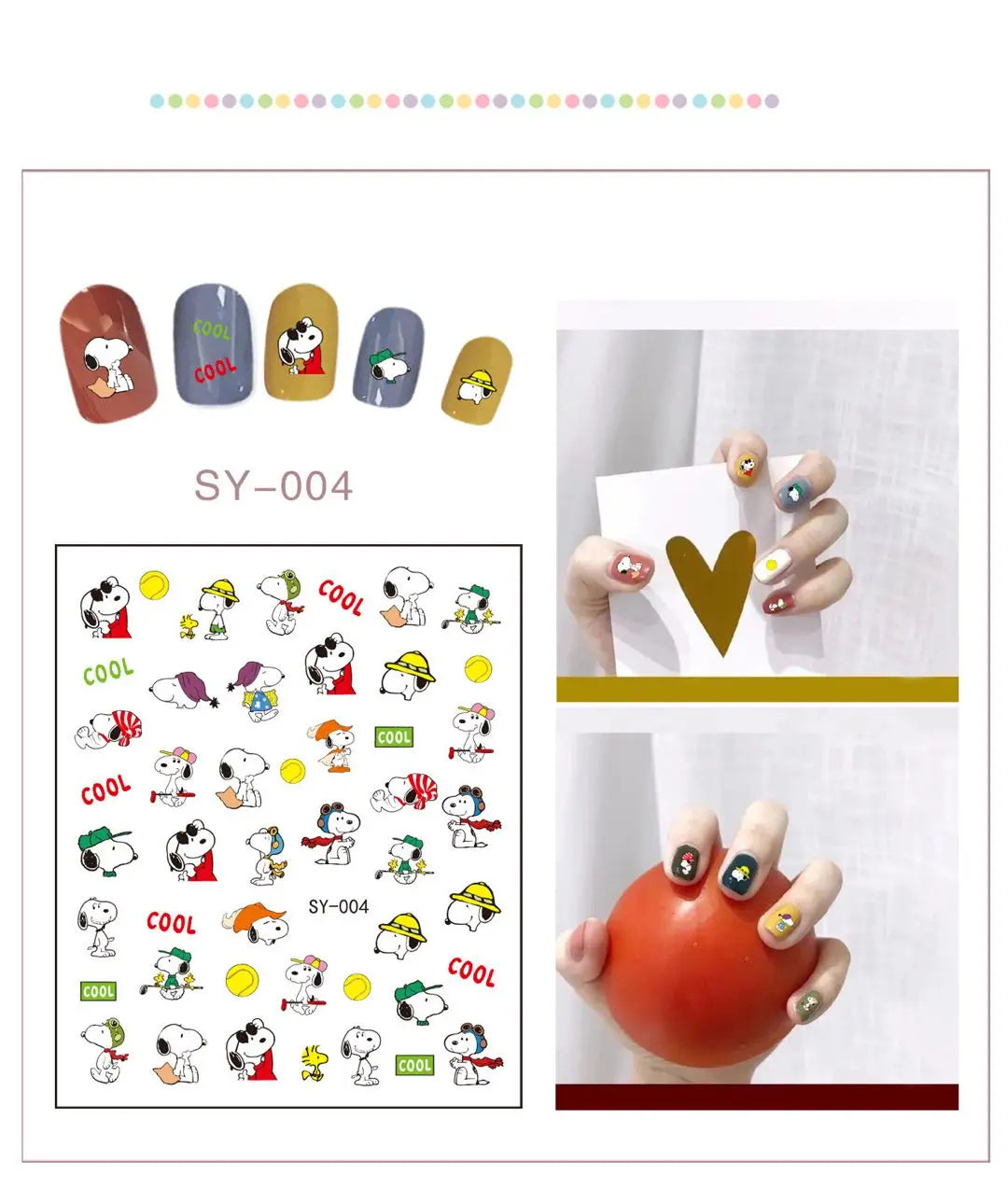 FS4169-Snoopy Nail Sticker Zoe DIY Wholesale